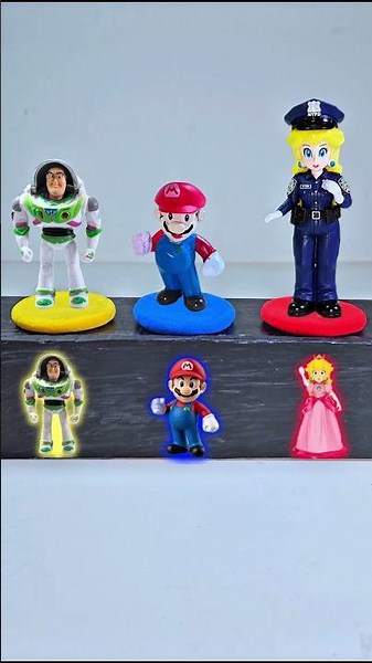 Satisfying Unboxing Toy Story | Review Mario, Princess & Buzz Lightyear Collection #asmr #usashorts