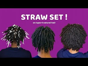 HOW TO STRAW SET ON TYPE 4 NATURAL HAIR | HYDRATHERMA FOAMING CURLY STYLER