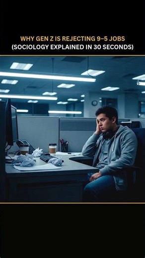 Why Gen Z Is Rejecting 9–5 Jobs (Sociology Explained in 30 Seconds)