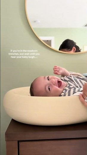 Mom kissing baby! if you're in the newborn trenches, just wait until you hear your baby laug...! 🥰