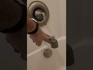 Tub faucet diverter and shower head troubleshooting. Remove and replace tub spout.