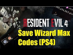 Resident Evil 4 (PS4) SAVE WIZARD CODES ARE HERE! MAX PESETAS MAX SILVER AND GOLD TOKENS!