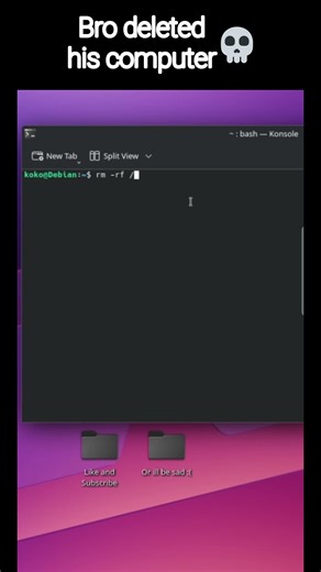 Linux command gone wrong! #music #gtx #memes #rtx4090 #linux