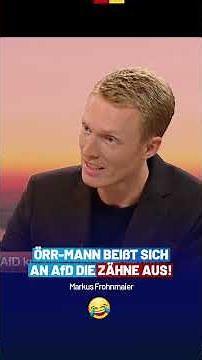 Public broadcaster journalist bites off more than he can chew with Markus Frohnmaier! 😂 - AfD par...