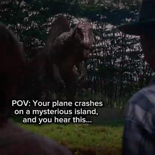 Your plane crashes… on Isla Sorna 💀 #jurassicworld