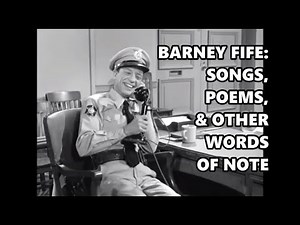 Barney Fife: Songs, Poems, & Other Words Of Note