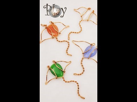 Stingray | Sea animals | Pendant | drop cabochon | Stone without hole @LanAnhHandmade 779 #Shorts