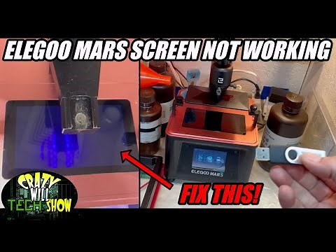 Elegoo Mars screen not working?