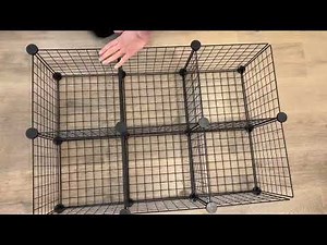 Amazon Basics 6 Cube Wire Grid Stackable Storage Shelves Review