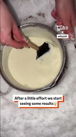 Making ice cream using snow ⛄️👀