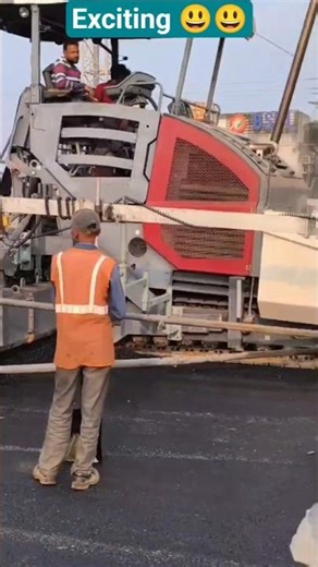 Road building process 🛻#shorts #short #automobile #construction #machine #creative #skills