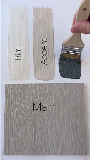 Exterior Paint Combo: SW Anew Gray, SW Creamy, SW Accessible Beige, SW Grays Harbor. #exterior
