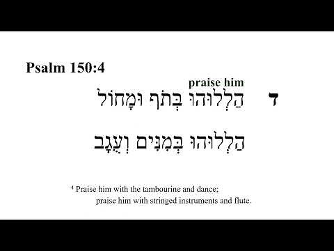 Psalm 150 -- Hebrew Bible Speaker with English Captions