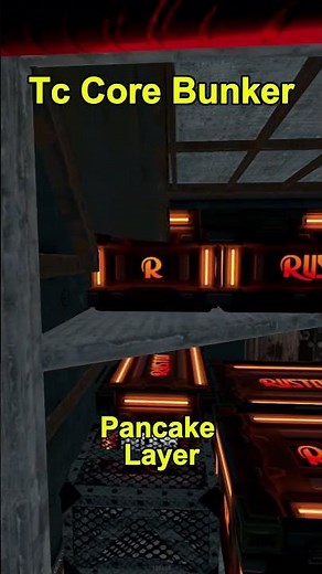 2x2 Bunker Pancake Open Core China Wall | Rust Base #rust