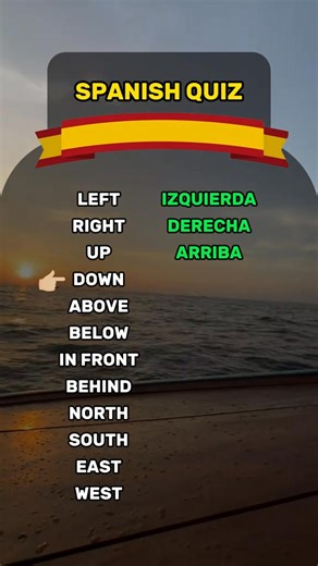 Directions in Spanish #s | Learn Spanish