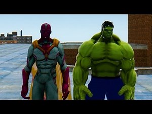 The Vision VS Green Hulk - Avengers 2 Epic Battle
