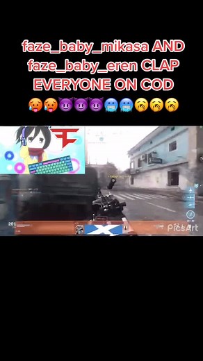 EREHHH AND I ARE THE BEST DUO@faze_baby_eren🥵🥵🥵😈😈🥶🥶🥱🥱🥱🥵🥵🥵😈😈#babymikasa #mikasa #babyeren #eren #cod #aot #duo #fyp