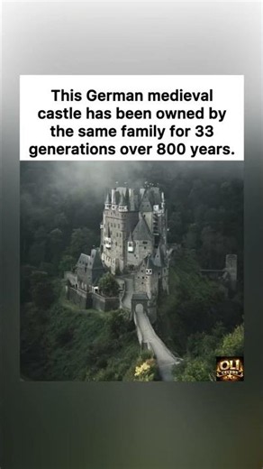 Eltz Castle: 33 Generations, 800+ Years of Family Ownership ✅#EltzCastle #GermanCastle #shorts