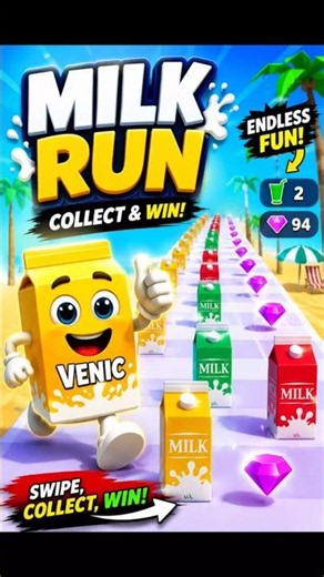Milk Run To Win Surprise 🫢 #games #mobilegaming #gaming
