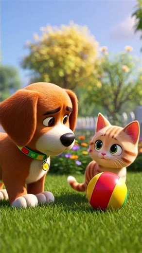 Cat and Dog Best Friends 🐾 #cartoon #2026 #animation #shorts