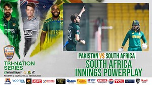 South Africa Innings Powerplay | Pakistan vs South Africa | 3rd ODI | Tri-Nation Series 2025 | PCB | M2J1A #3Nations1Trophy | #PAKvSA | Pakistan Cricket Team