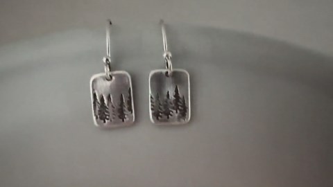 Tamarack Forest, Western Larch, Recycled Silver Earrings, Made for Adventure - Etsy