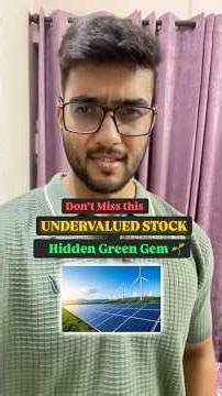 “Most Undervalued Green Energy Stock 🚀 Before It Explodes💥 #undervaluedstocks #stockmarket
