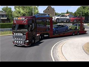 ETS2 1.51 Scania P Car Transporter Addon for Eugene Scania ETS2 farhangaming