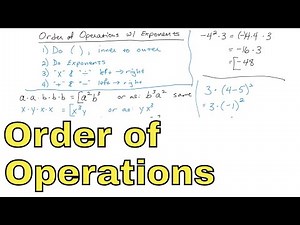 02 - Order of Operations with Exponents, Part 1