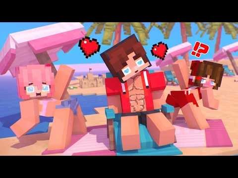 MAIZEN JJ Sister’s Romantic Beach Story! Minecraft Animation JJ & Mikey