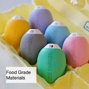 905K views · 2K reactions | Babies agree: The Teething Egg looks good enough to eat :-) "My daughter loves her egg. She likes the cool lanyard that comes with it too. She will sit and knack on it for about 45 mins to an hour at the time. I got the green one so I can find it easily." - Vanessa D. www.TheTeethingEgg.com | The Teething Egg | Facebook