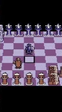 ♟️Battle Chess - Knight vs. Knight - Fight - C64 #chess #battlechess #c64