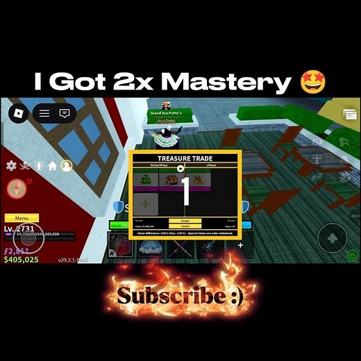I Got 2x Mastery In Blox Fruits 🤩