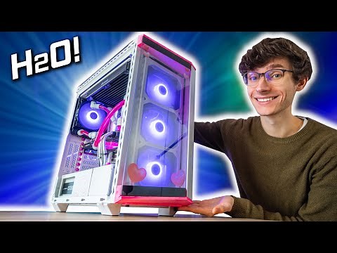 The FULLY CUSTOM Water Cooled Gaming PC Build 2021! 💓 Ryzen 5900X, RTX, Pink Hydro X Build | AD