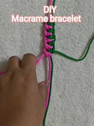 Cute Macramé Bracelet DIY Easy Handmade#Bracelet # diy #macrame tutorial #handmade#foryouシ