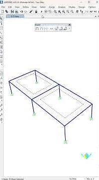 Two Way Load Distribution to Frame in SAP2000 #shorts