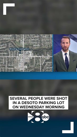 Several people were shot in a DeSoto parking lot on Wednesday morning