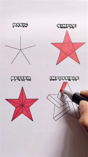 Jasraj Saran on Instagram: "How to draw a star drawing 😱🤔"