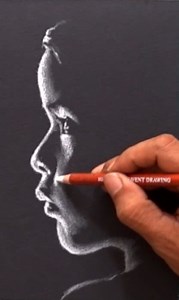 Little Girl Portrait, White Pencil on Black Paper by Veri Apriyatno Artist Full version video: https://youtu.be/HZlDpUpxIu8 ... | DRAWING PENCIL