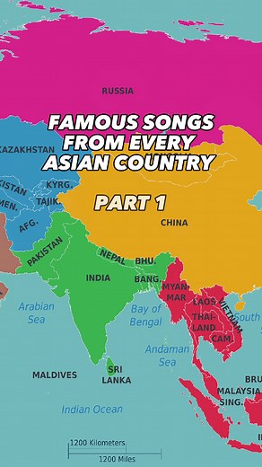 Exploring Famous Songs from Every Asian Country