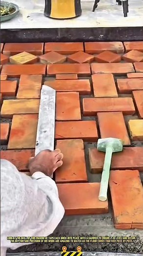 Perfect Brick Patio Making Process for Durable Outdoor Floor #dailywork