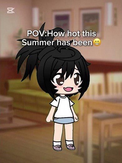 It’s really hot ☹️ | #gacha#pov#gachalife #gachaclub #shortsvideo #fypシ
