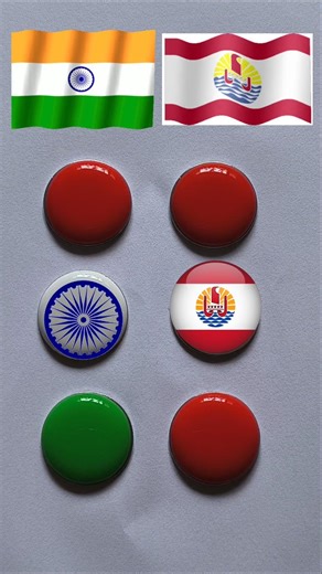 Indian Flag 🇮🇳 with French Polynesia 🇵🇫coin painting #republicdayspecial