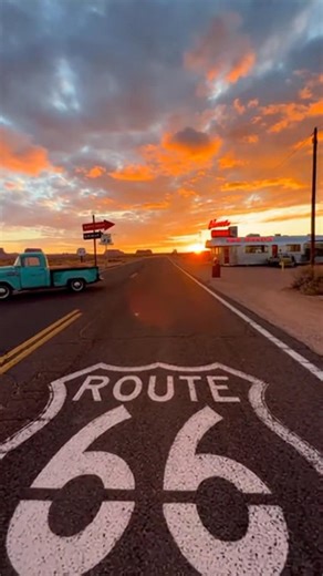 Route 66 Beautiful Moment 💝🥰🚗 #route #ArizonaHistory #california #route66roadtrip #Arizona | Historic Route 66