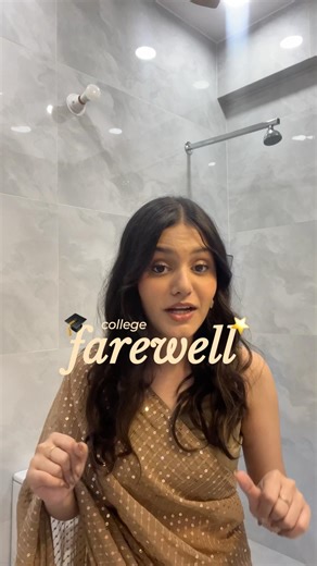 college farewell day🥺❤️‍🩹#farewell #grwm #saree #ethnicwear #farewellvlog #graduation #grwmmakeup