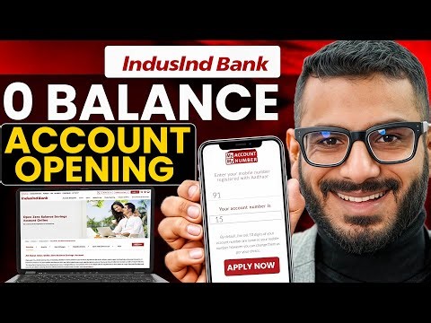 Indusind Bank Account Opening Online | Indusind Bank Zero Balance Account Opening Online