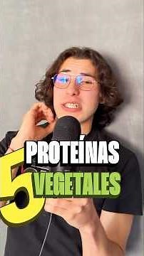 5 MEJORES PROTEÍNAS de origen VEGETAL #nutricion #adelgazar #proteina #vegano #proteinavegetal
