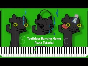 Toothless Dancing Meme Song 🎹 | Easy Piano Tutorial #pianotutorial