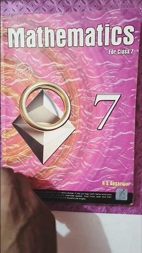 RS Agarwal Maths Book Class 7th || Maths RS Agarwal Class VII solution