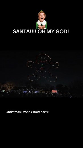 Exciting Christmas Drone Show Featuring Santa